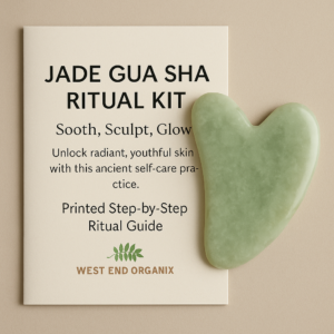 Jade Gua Sha Ritual Kit – Real Jade Facial Tool - West End Organix