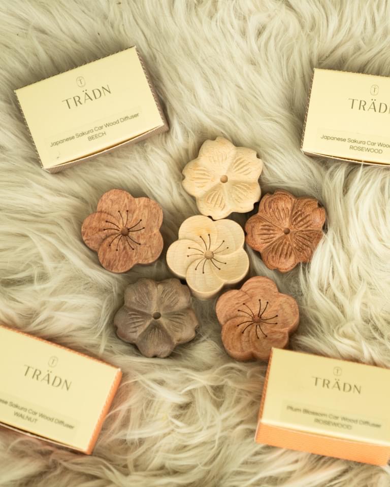 TRÄDN Essential Oils Gift Set with Car Diffuser – 100% Pure Aromatherapy Oils