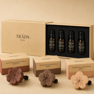 Calm & Balance Aromatherapy Car Diffuser Set – Oils Blends - Ylang Ylang, Bergamot, Sweet Orange, Chamomile & Petitgrain